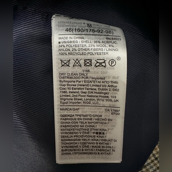 Gap houndstooth spring trench coat. - Picture 9 of 9